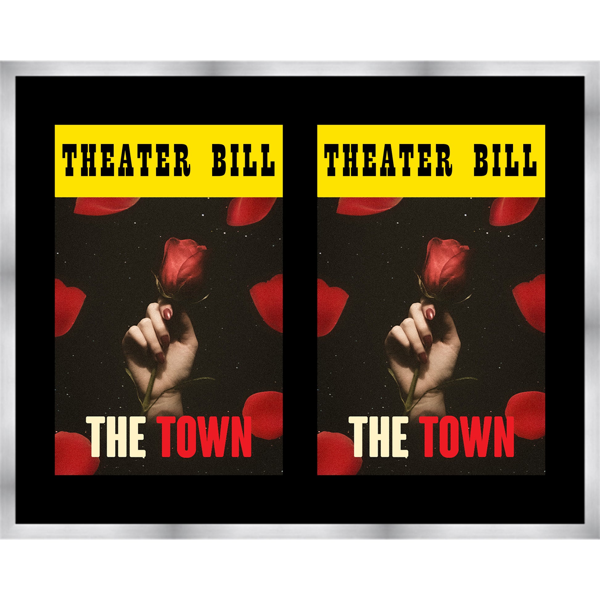 Playbill Frame (Style 2) - corner and profile view