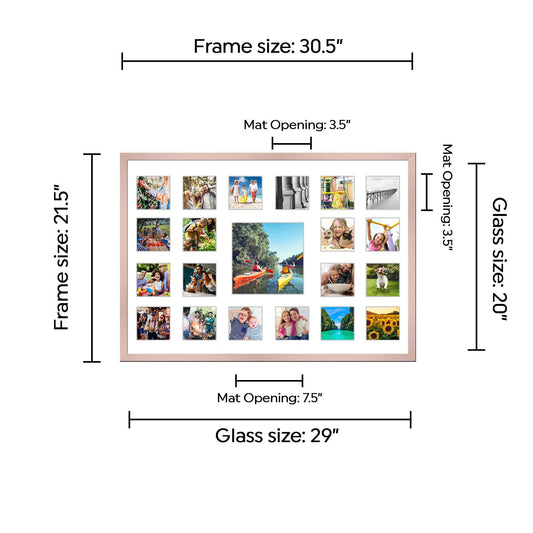 Rose Gold Collage Frame