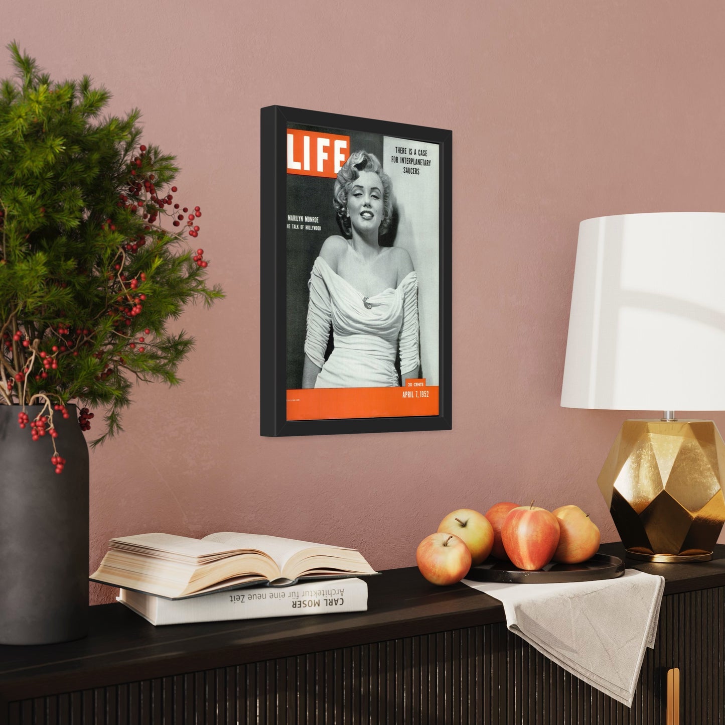 Magazine Keepsake Frame (Style 6) - back and hardware