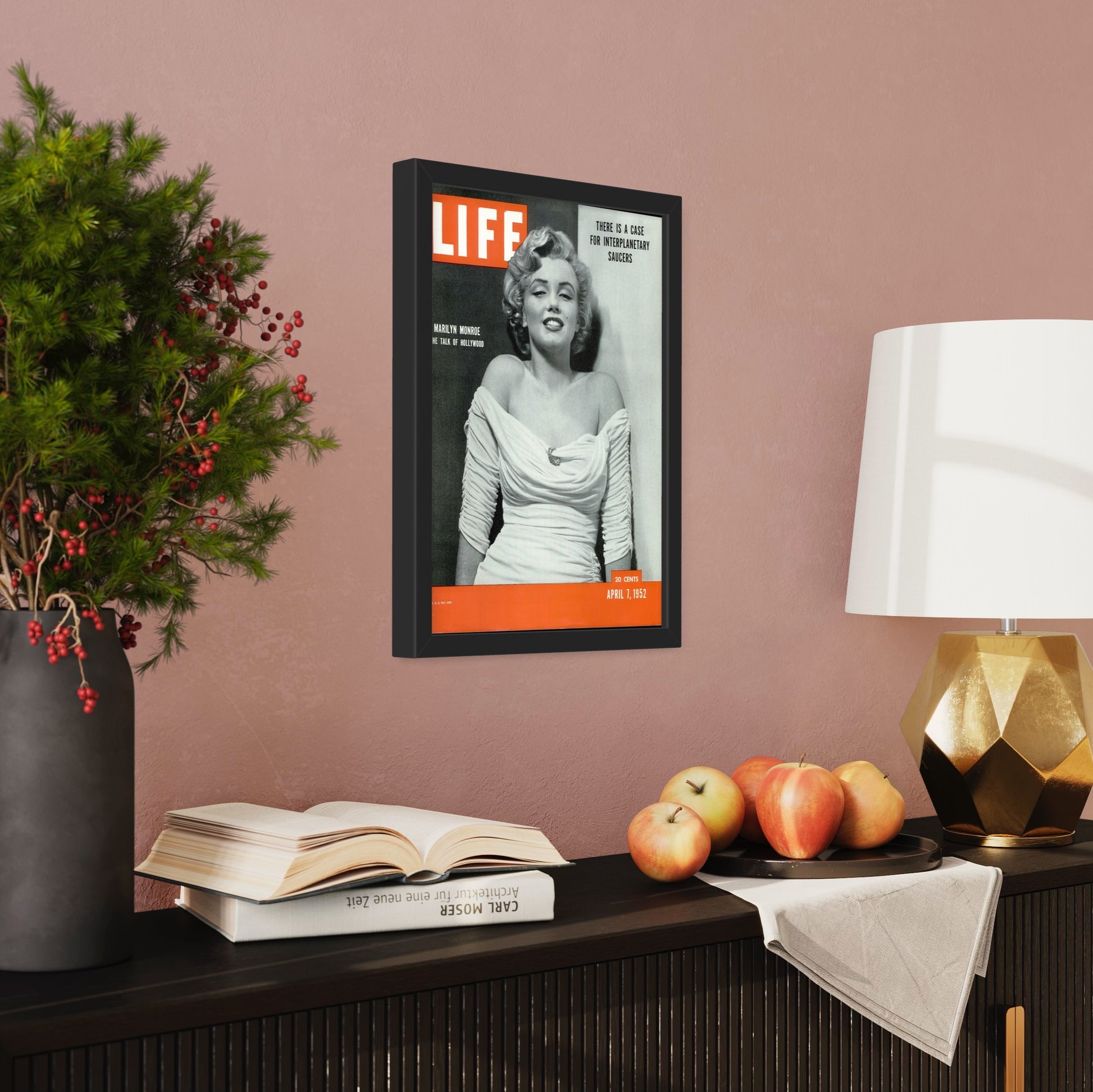 Magazine Keepsake Frame (Style 6) - back and hardware