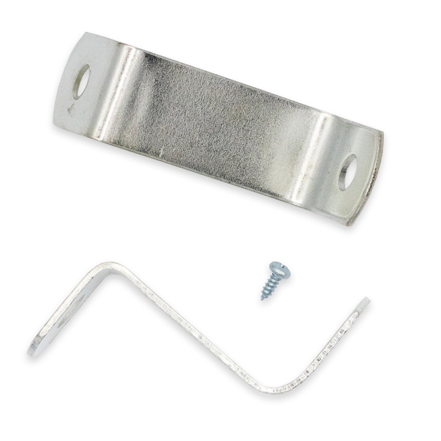 1" Depth Offset Mounting Canvas Z Clips For Picture Framing #6 X 3/8" Pan-Head Screws Included Pack of ON - back and hardware