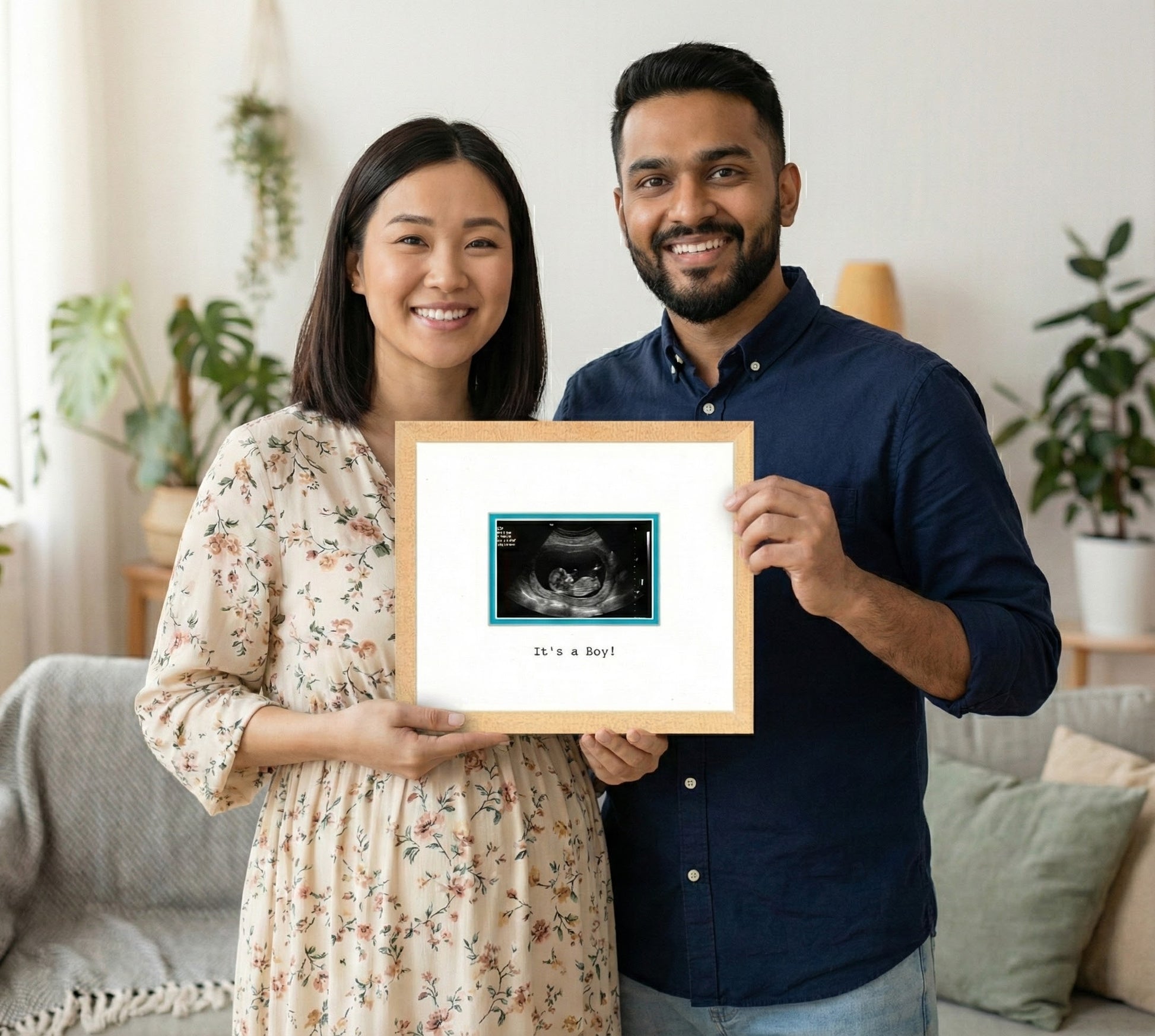 Double Sonogram Frame (Style 3) - included components