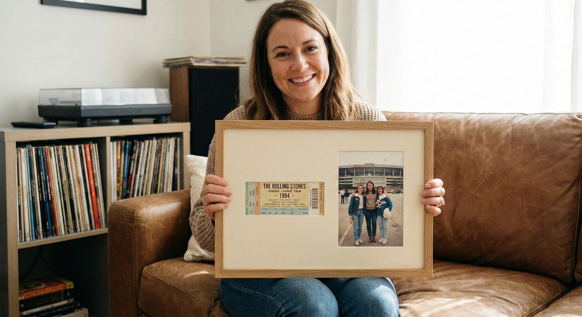Ticket and Photo Memory Frame (Style 9) - included components
